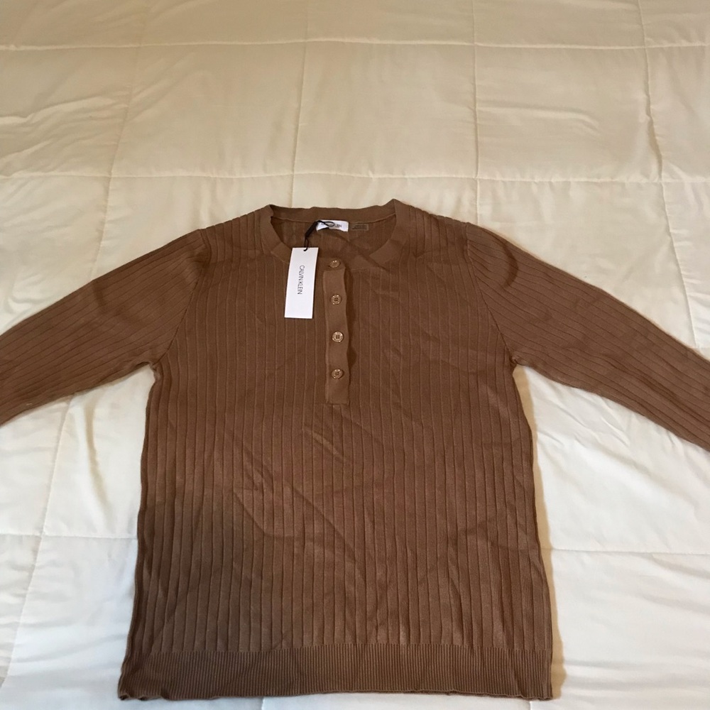 Calvin Klein button up sweater